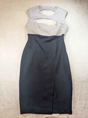 calvin klein chiffon cape sheath dress NWT Womens Calvin Klein Sheath Dress Chiffon Capelet Cape Indigo Blue 6